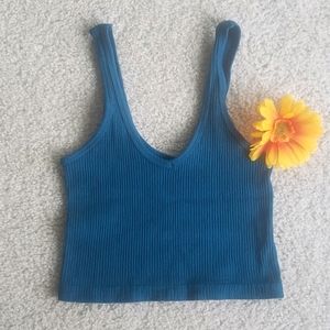 Urban Outfitters Teal Crop Top